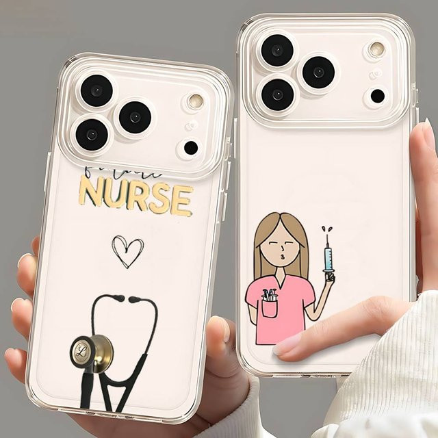 Stoßfeste Silikon-Handyhülle mit Medizin-Design für iPhone 15 14 13 12 11 Pro Max Plus Mini in Transparent - Bild 1
