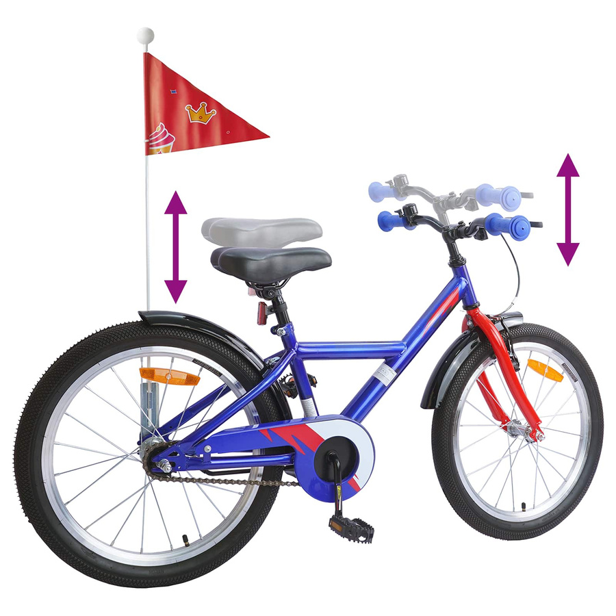 VD Home Furnishing Kinderfahrrad 18 Zoll Dunkelblau - Bild 3