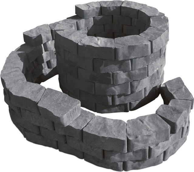 Diephaus Set Schnecke in Quarzit und Beton, Farbe: Sand und Grau, B/T/H: 160 x 140 cm - Bild 1
