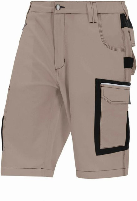 Eliworx Workwear Shorts mit Stifttasche und reflektierenden Details in Beige, Größe 56 - Bild 1