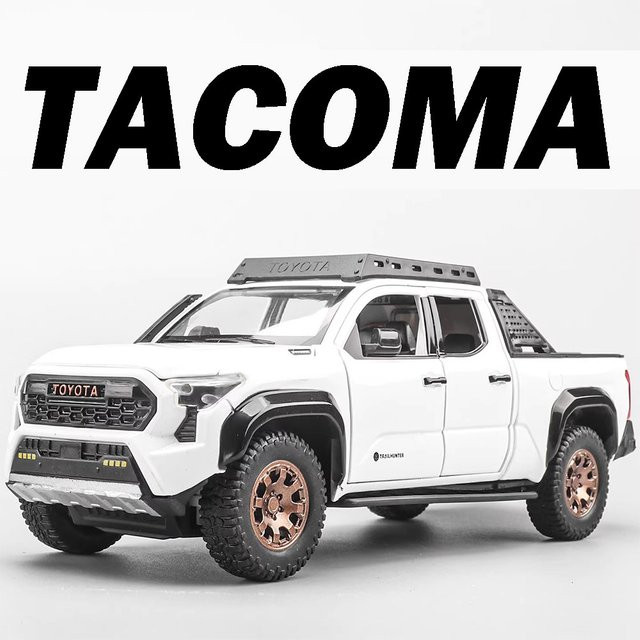 MAKEDA Tacoma Tundra, Spielzeugmodell, 1:24, Metall, Licht, zurückziehbar - Bild 1