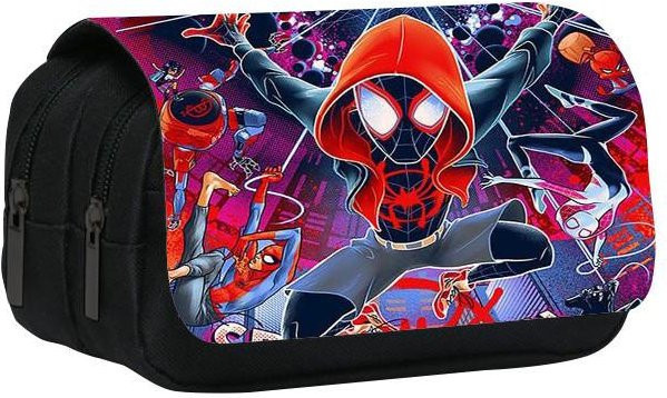 DewBloom Federmäppchen Spiderman Paralleluniversum in Multicolour mit großem Fassungsvermögen und doppellagigem Design für Schüler - Bild 1