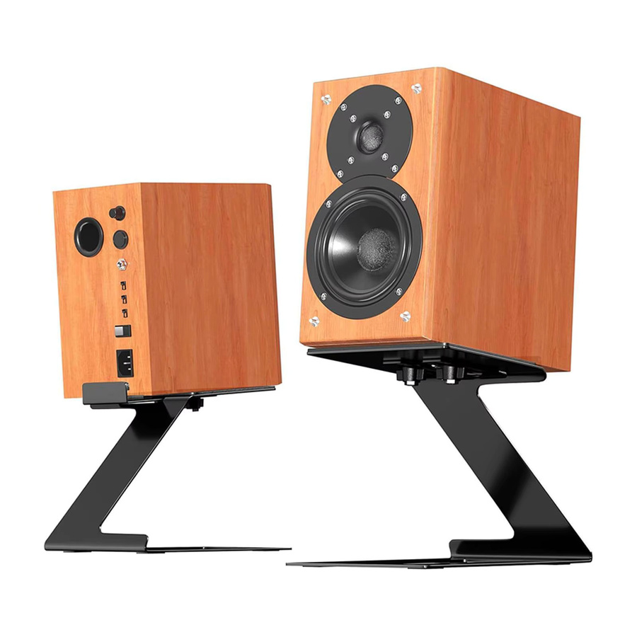 MagiDeal Desktop-Lautsprecherständer in Schwarz mit 6 Grad Neigung und Vibrationsdämpfung für Studio-Monitore - Bild 4