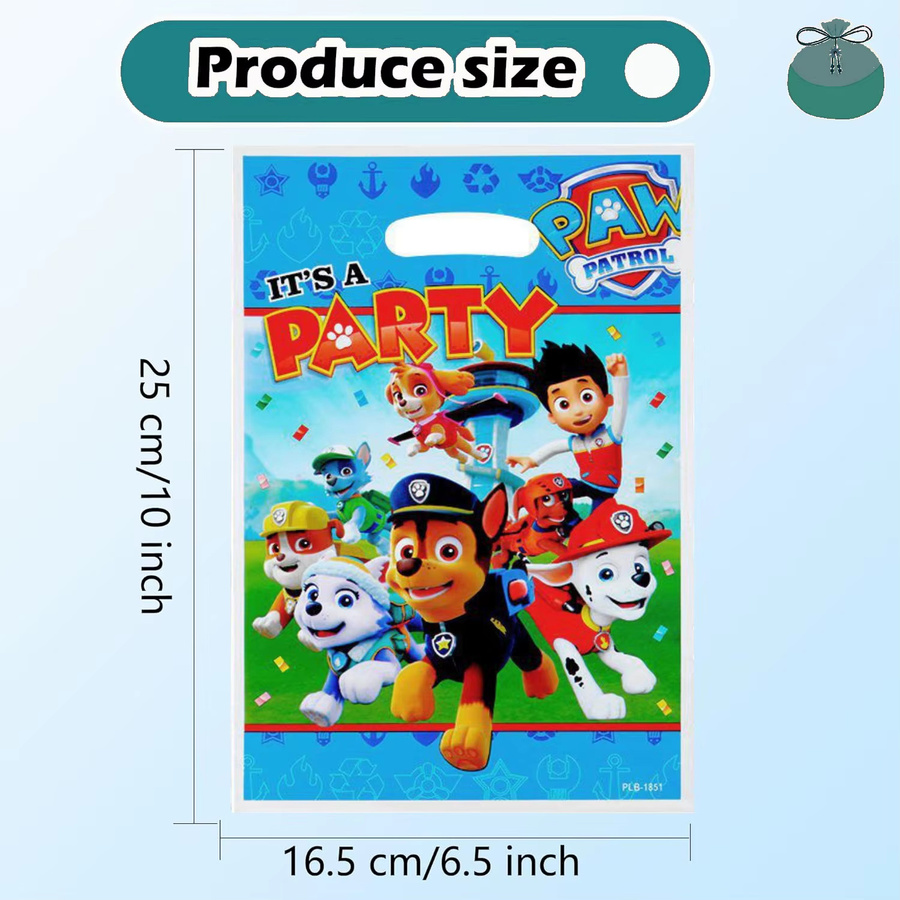 PAW Patrol Geschenktüten für deine Geburtstagsparty in Rosa zur Dekoration und für Süßigkeiten - Bild 2