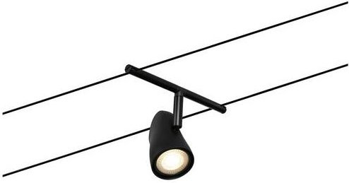 Paulmann WireDC Spot Cup Niedervolt-Seilsystem-Leuchte GU5.3 in Schwarz Matt und Chrom - Bild 1