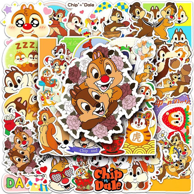 Disney Chip & Dale Cartoon-Aufkleber, Tiere, Bunt / Mehrfarbig - Bild 1