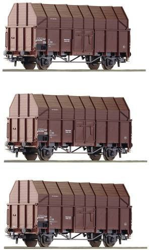 Roco 3er-Set Sägespänewagen der ÖBB im Maßstab H0 - Bild 1