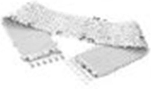 mefalas Gürtel Damen, Pailletten, elastisch, silber - Bild 1