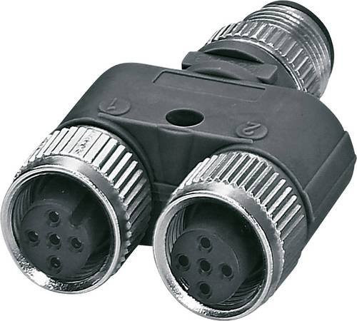Phoenix Contact 1514029 Sensor-Aktor-Verteiler und Adapter M12 in Y-Form, 5-polig, Schwarz - Bild 1