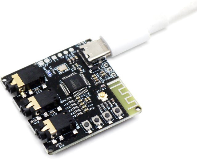 Dykbcells BP1048 Bluetooth 5.3 DSP Tuning Board mit USB-C Soundkarte für Stereo Preamp EQ Musikwiedergabe in Schwarz - Bild 1