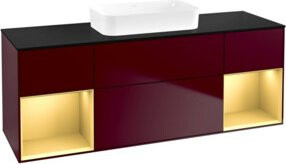 V&B Waschtischunterschrank Finion in Lackoptik Matt, B/T/H: 160 x 60,3 x 50,1 cm - Bild 1