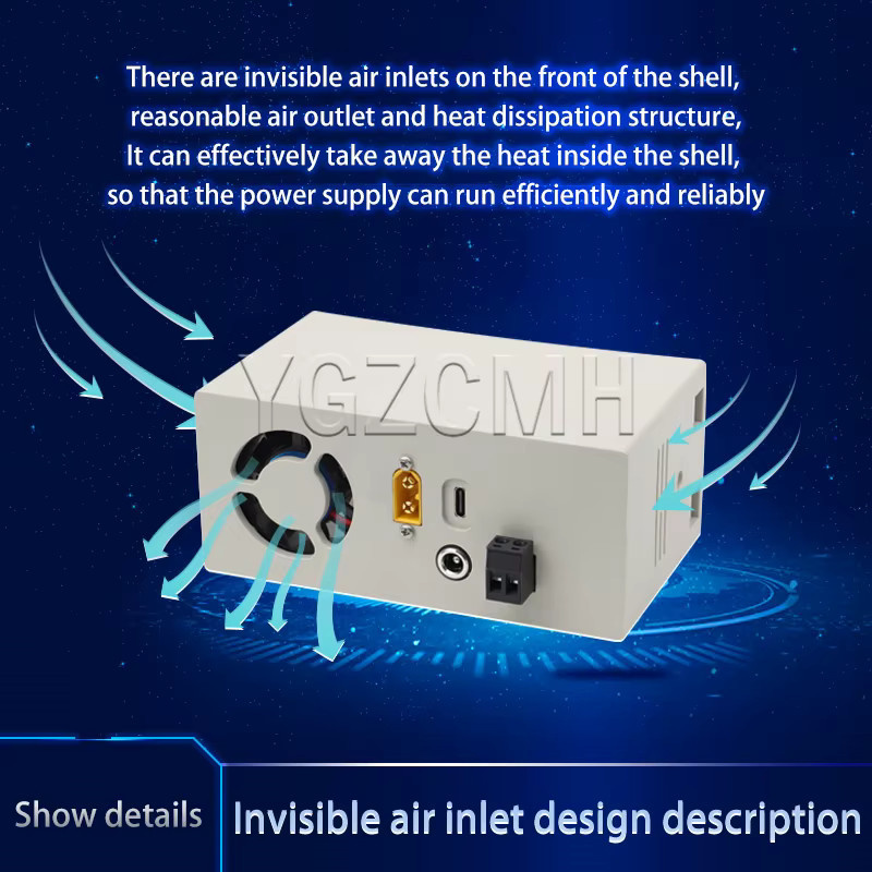 XY6008 CNC DC geregeltes Netzteil Shell Kit Einzelgehäuse von YGZCMH in Weiß - Bild 5