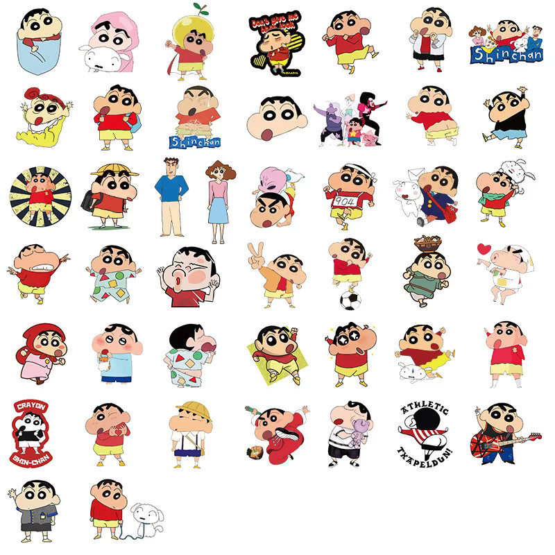Keeppley Crayon Shin-chan Anime Cartoon Aufkleber, 50-teiliges Set - Bild 3