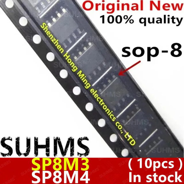 10 Stück SP8M3 SP8M4 SOP-8 Chipsatz in Schwarz von SUHMS - Bild 1
