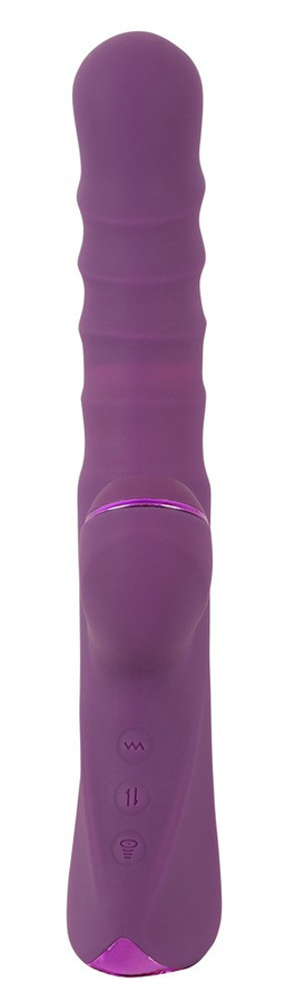 JAVIDA Rabbitvibrator mit Stoß- und Klopf-Funktion in Lila - Bild 2