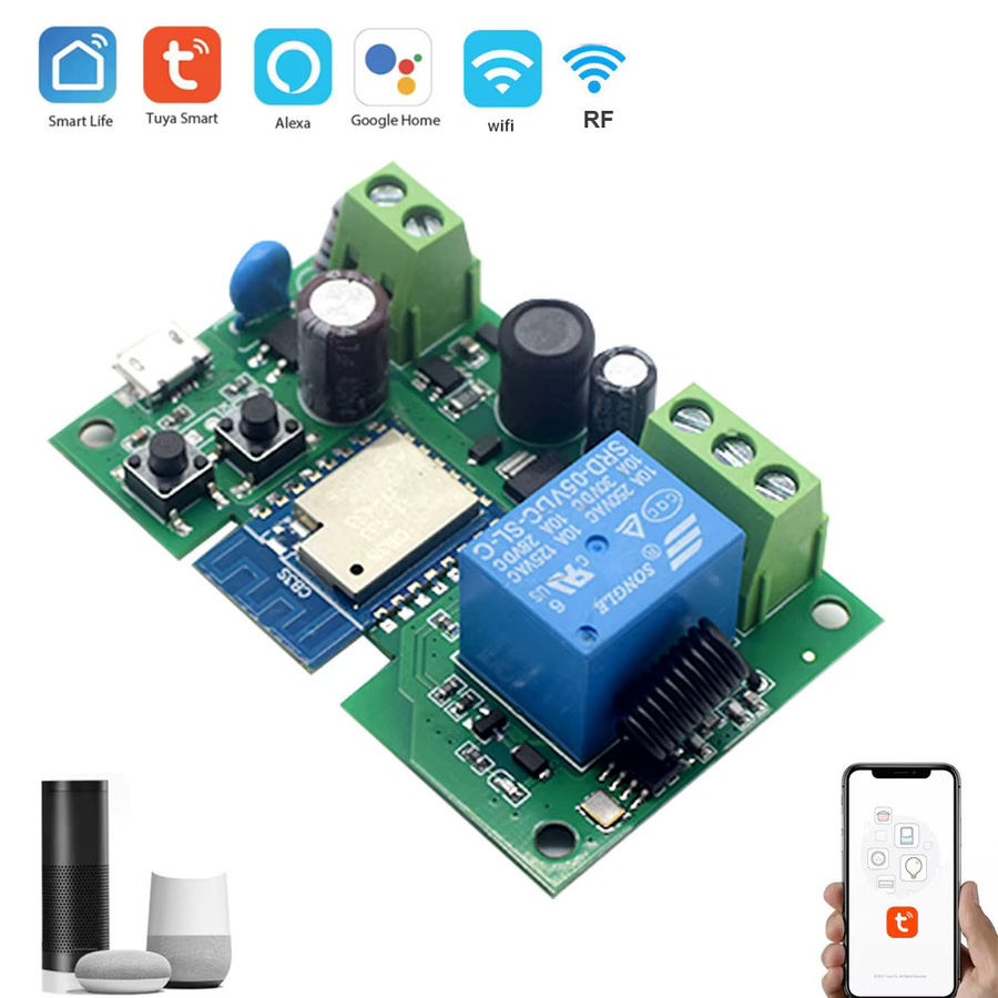 Scimagic-RC Smart Garage Tor Öffner Controller mit WiFi und RF 433 MHz, kompatibel mit Alexa, Google Home und SmartLife/Tuya App - Bild 2