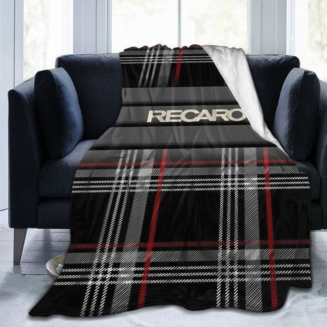Recaros Flanell-Fleece-Decke bedruckt, weiche und flauschige Kuscheldecke in Multicolour - Bild 1