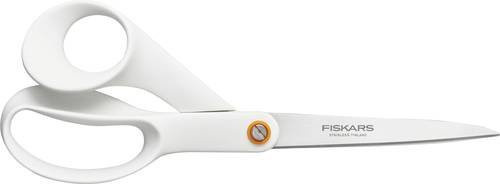 Fiskars Universalschere für Rechtshänder in Weiß mit Edelstahlklingen, Länge: 21 cm - Bild 1