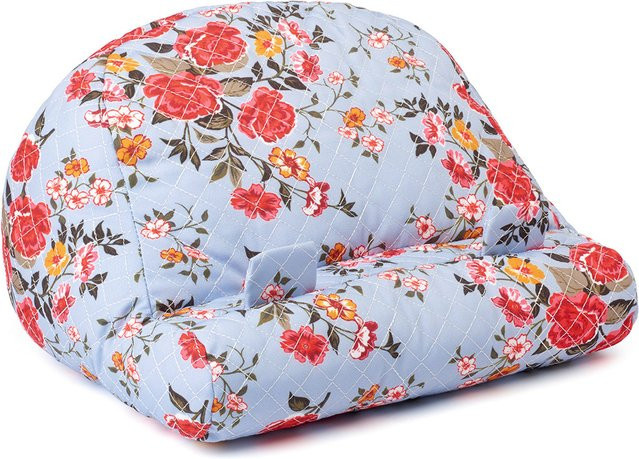 Lesekissen Rose von Bookchair Vertrieb in Blau, keilförmig und waschbar bei 30 Grad - Bild 1