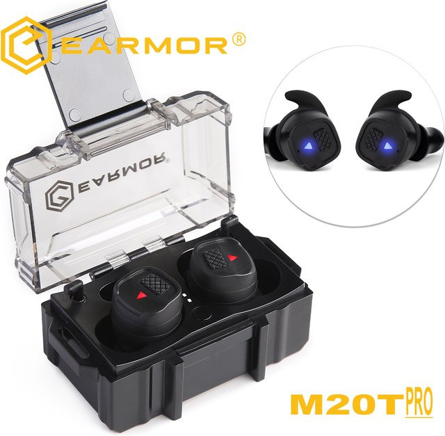 Earmor M20T Pro Elektronischer Gehörschutz Schwarz mit Geräuschunterdrückung und Schallverstärkung für Schießsport und Jagd - Bild 1