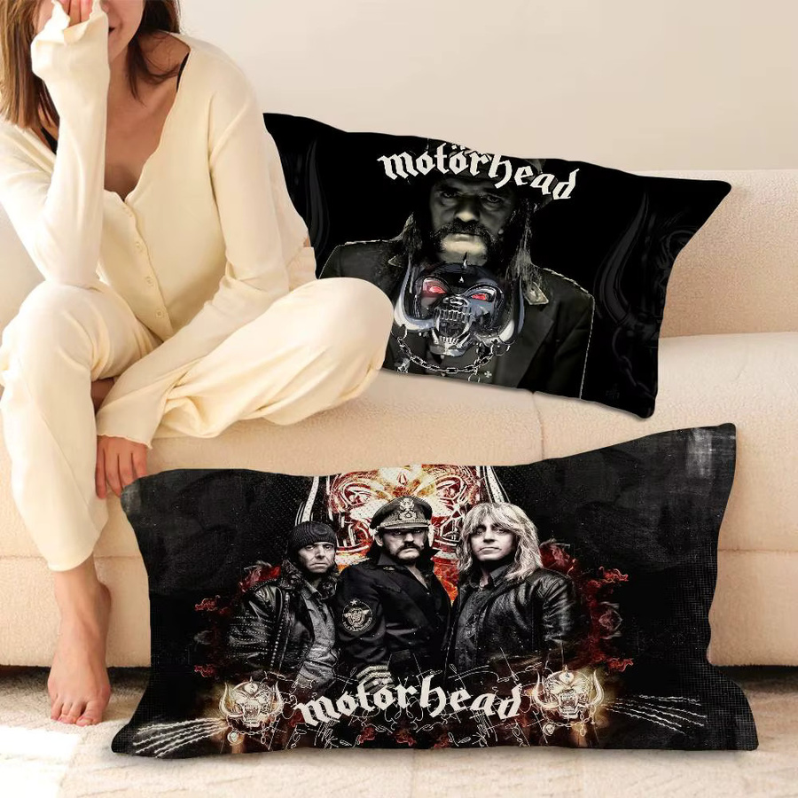 M-Motorhead Kissenbezug Heavy-Metal-Design aus Polyester in Schwarz, rechteckig - Bild 5