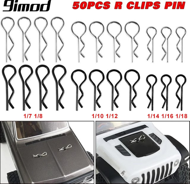 9IMOD RC Körper Clips Metall 50-teiliges Set - Bild 1