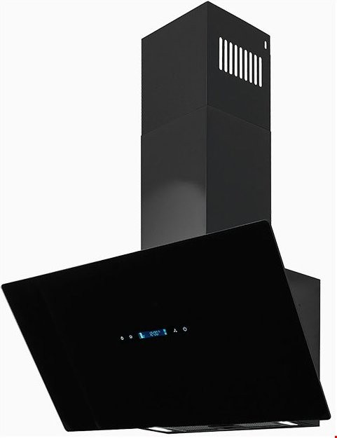 Exquisit KFD 817-2 L Kopffreie Dunstabzugshaube in Schwarz mit Umluftbetrieb und LED-Display - Bild 1