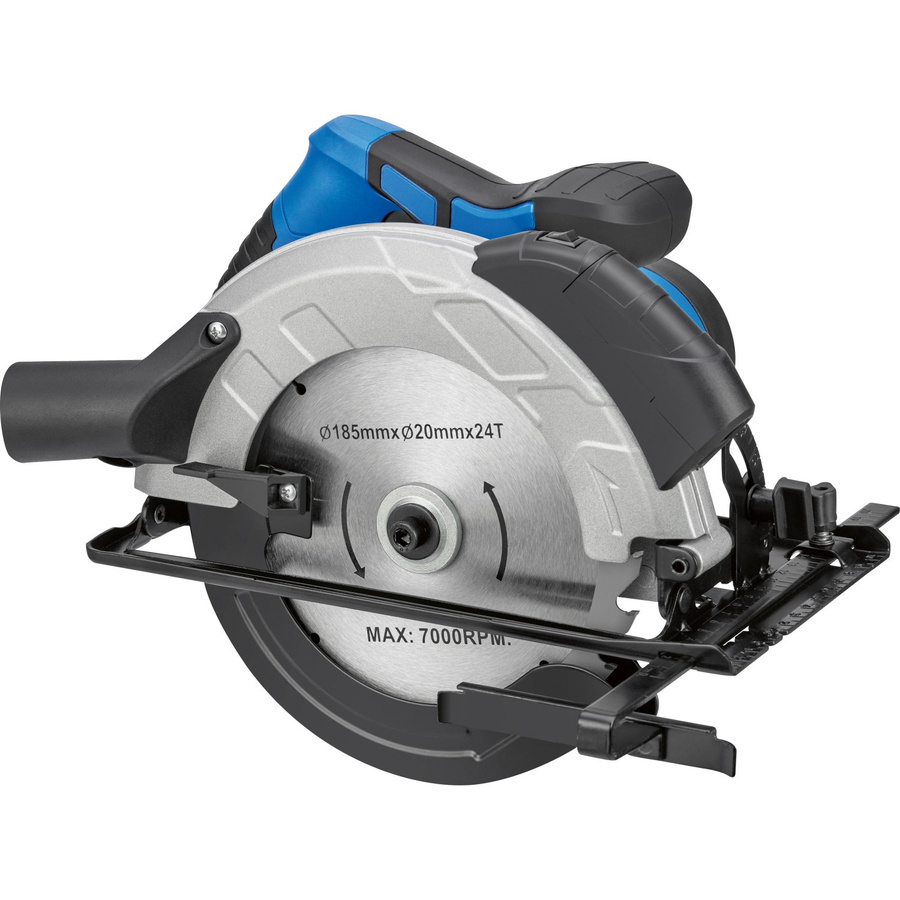 LUX-TOOLS Handkreissäge E-HKS-1400/185 in Blau/Schwarz mit 1400 Watt - Bild 2