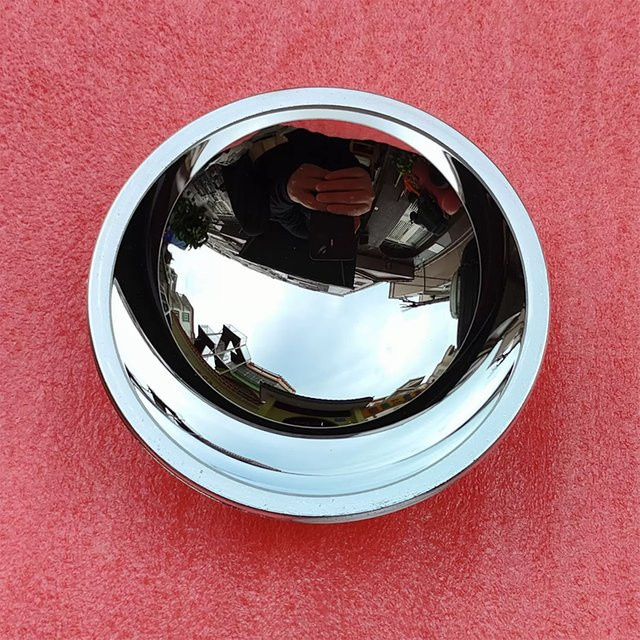 VBNM Parabolischer Reflektor für DIY Projektor Zubehör, runder konkaver Spiegel, Farbe: Silber, Durchmesser: 52 mm und 68 mm - Bild 1