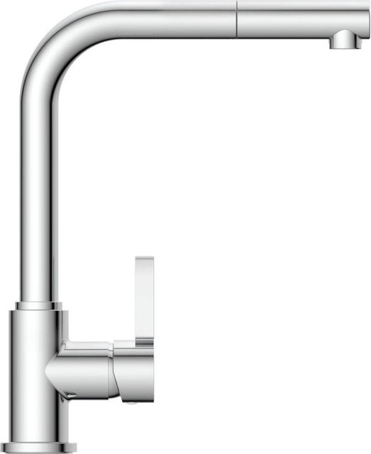 Sistant Oslo Küchenarmatur mit ausziehbarem Spout und schwenkbarem Auslauf in Chrom/Silber - Bild 1