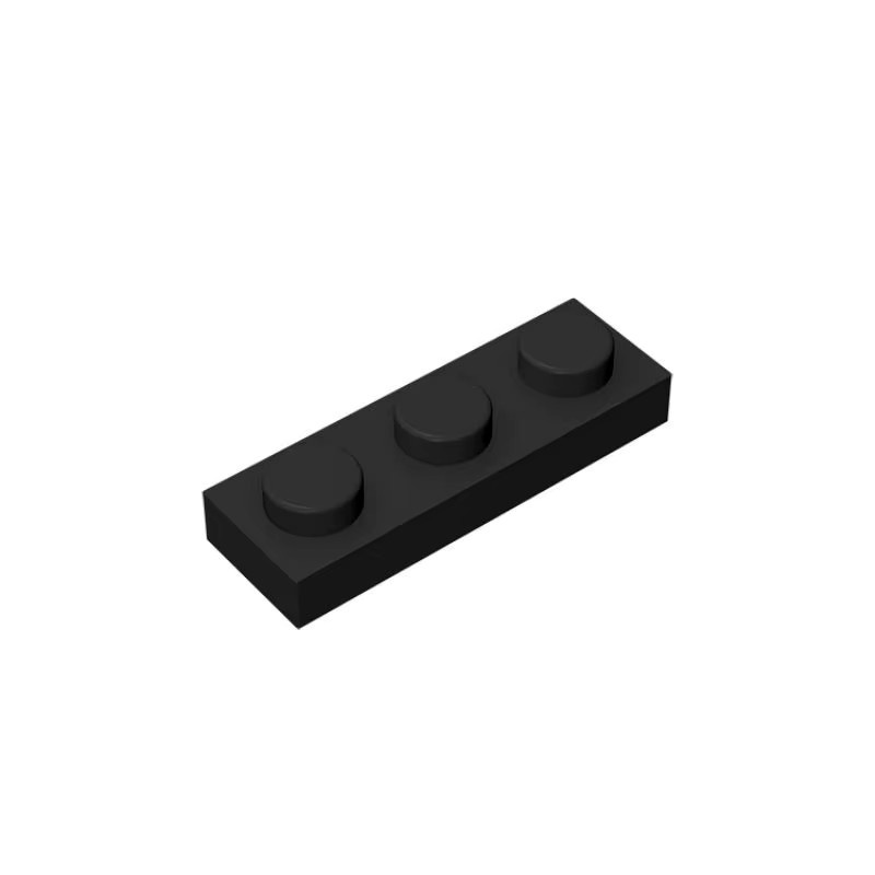 SixBricks MOC 3623 Platte 1x3 Bausteine Kit, 10-teiliges Set, Rot - Bild 2