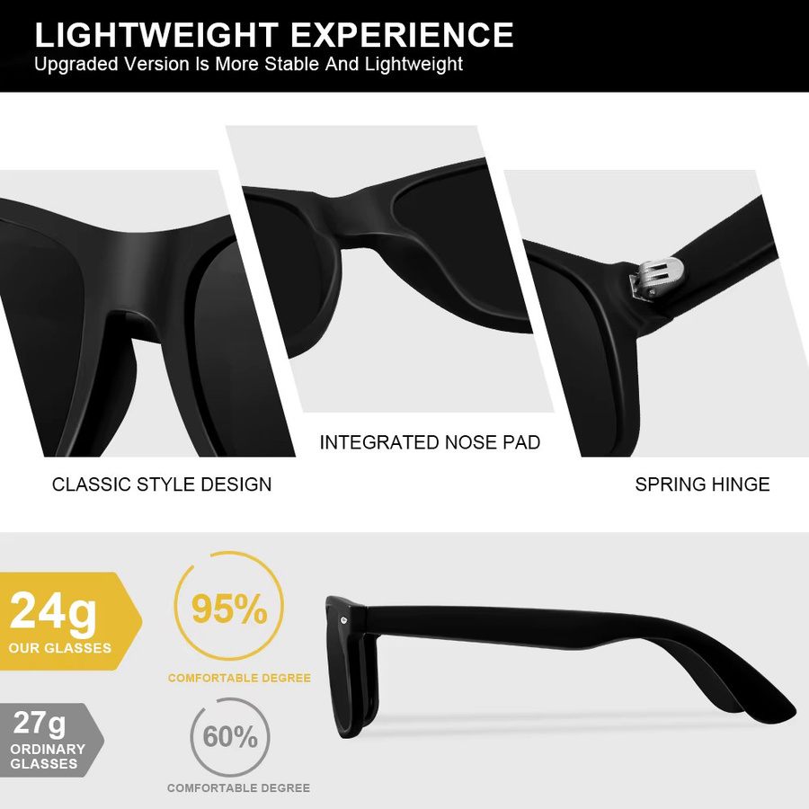 Crixalis Sonnenbrille, Vollrand, Square, Kunststoff, Schwarz, Unisex - Bild 4
