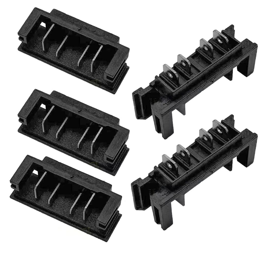5er Set Batterie Adapter Stecker für DeWalt DCB200 Akkus in Schwarz - Bild 5