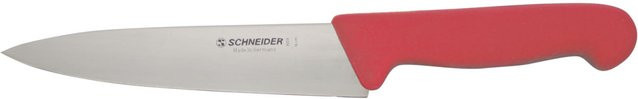 Schneider Kochmesser mit Schutzhülle in Rot und Edelstahlklinge, Klingenlänge: 16 cm - Bild 1