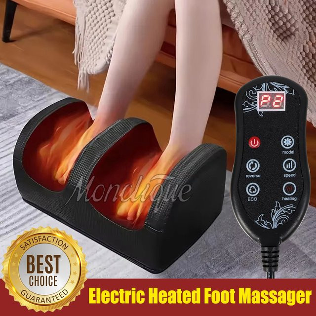 Elektrisches Fußmassagegerät von monclique mit Wärmefunktion und Vibration in Schwarz - Bild 1