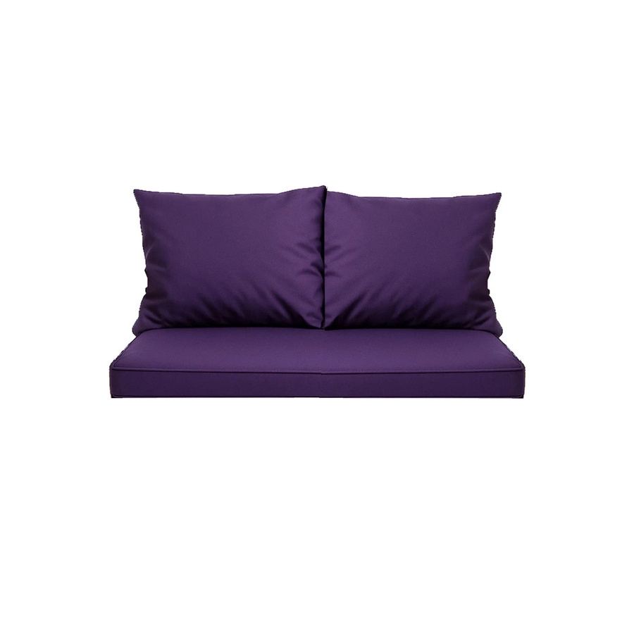 Setgarden Mix Bench Kissen Set für 2-Sitzer Bänke, Bankauflage und Kissen, Violett, B/T: 130 x 50 cm und 50 x 56 cm - Bild 2