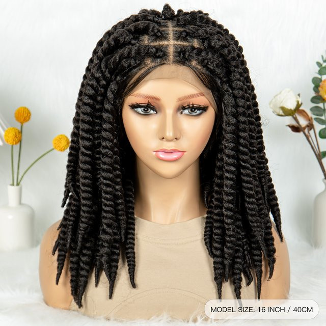 KIMA Perücke, synthetische HD Lace Front Braids, Damen - Bild 1