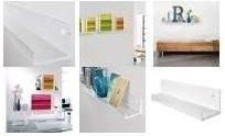 Sigel Galerieboard Schweberegal aus Acryl, Transparent, Breite: 100 cm, Tiefe: 5 cm, Höhe: 8 cm - Bild 1