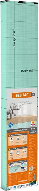 Selit Trittschalldämmung für Parkett und Laminat, Farbe: Grün, Dicke: 3 mm, Fläche: 10,63 m² - Bild 1