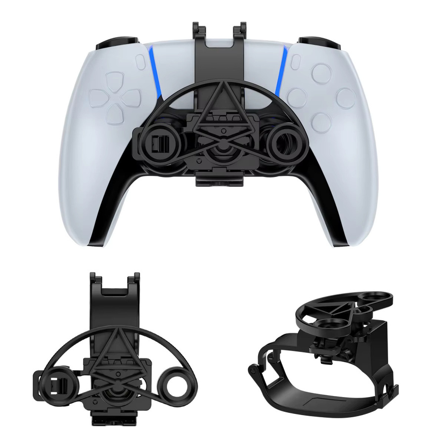 Gryan Mini-Lenkrad für PS5 Game Controller in Weiß für Rennspiele aus 3D-Druck - Bild 3