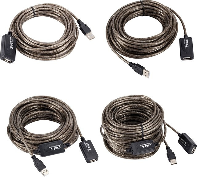USB 2.0 Verlängerungskabel mit Active Repeater zur Signalverstärkung Stecker auf Buchse - Bild 1