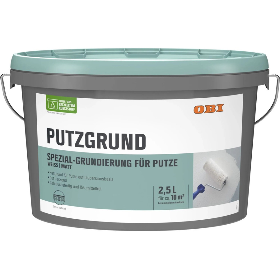 OBI Putzgrund Weiß matt mit Kunstharz-Haftgrund 2,5 l - Bild 2