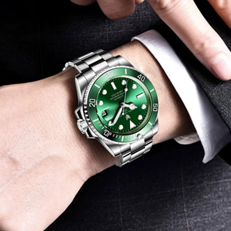 LIGE Armbanduhr Automatik, Edelstahl, Blau, Herren - Bild 5