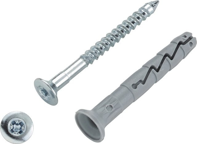 LUX-TOOLS Nageldübel aus Nylon mit Nagel Ø 6 mm x 35 mm, 50 Stück - Bild 1