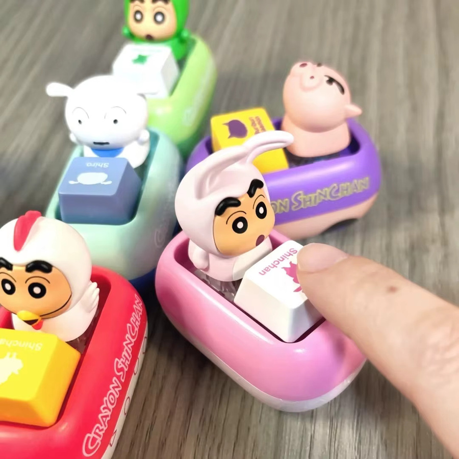 52TOYS Crayon Shinchan Tastenkappen-Stressabbau-Spielzeug, Blindbox-Figur - Bild 2