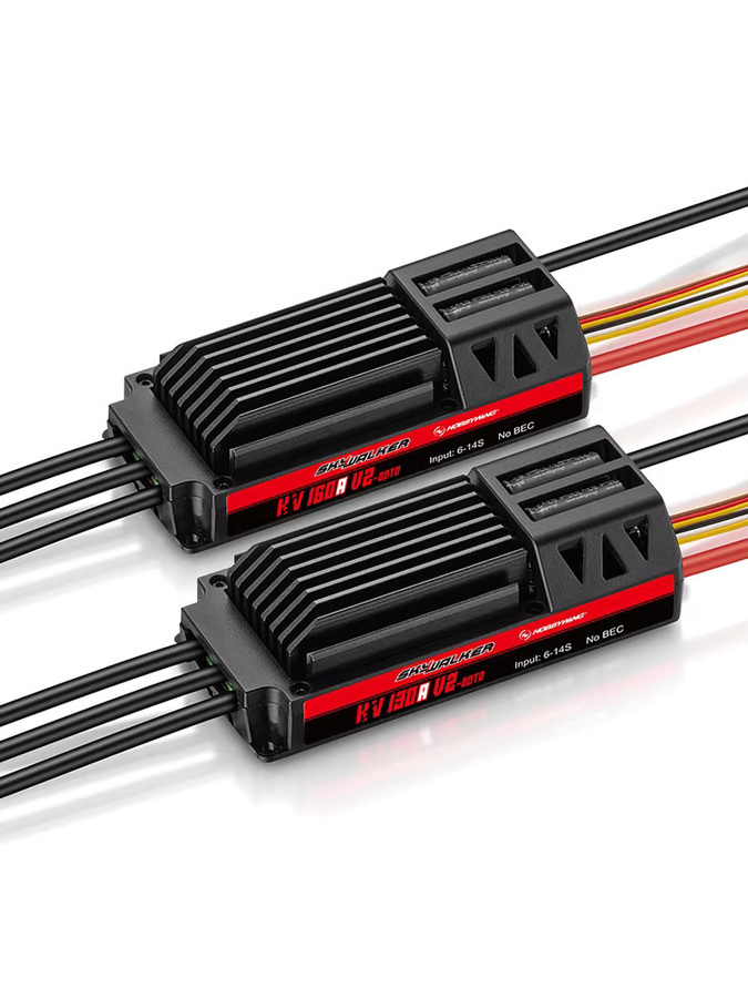 Hobbywing Skywalker HV V2 Bürstenloser Geschwindigkeitsregler ESC 130A/160A 6-14S 32-Bit in Schwarz - Bild 3