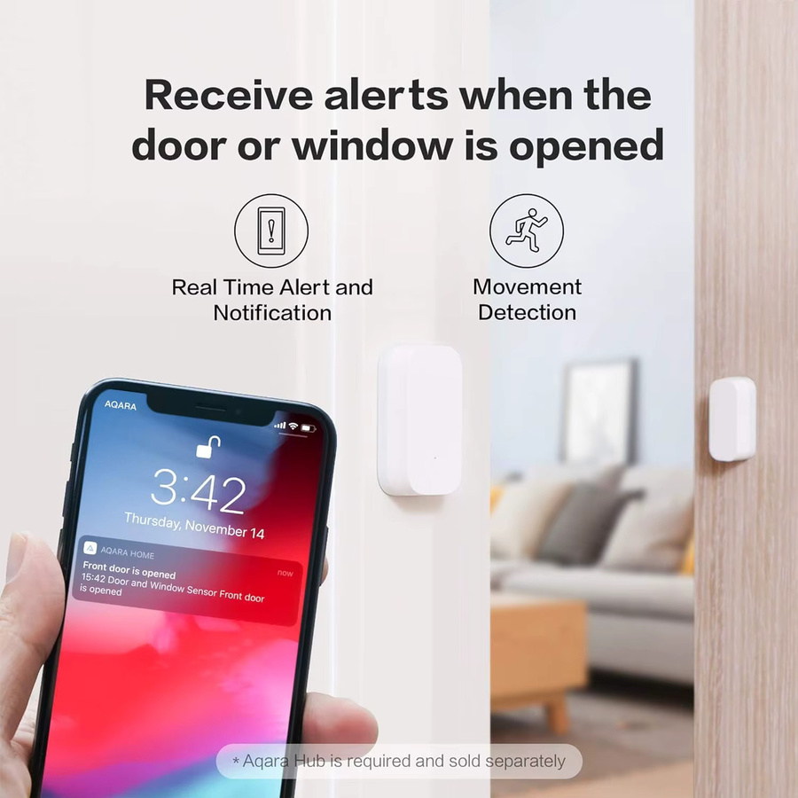 Aqara Tür- und Fenstersensor MCCGQ11LM Zigbee Smart Home Sensor in Weiß für Mi Home und HomeKit - Bild 4