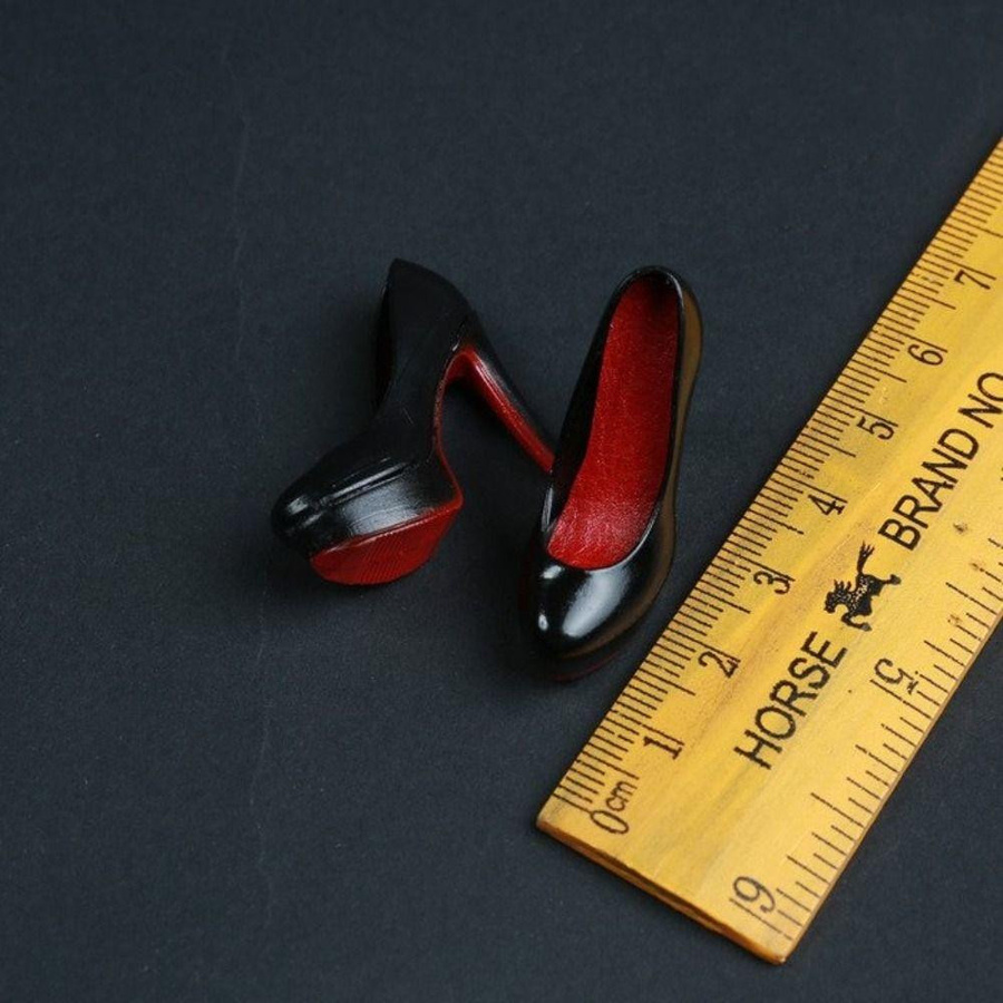 Topmix High Heel Schuhe Simulation, Puppenzubehör, Maßstab 16 16, Schwarz - Bild 1