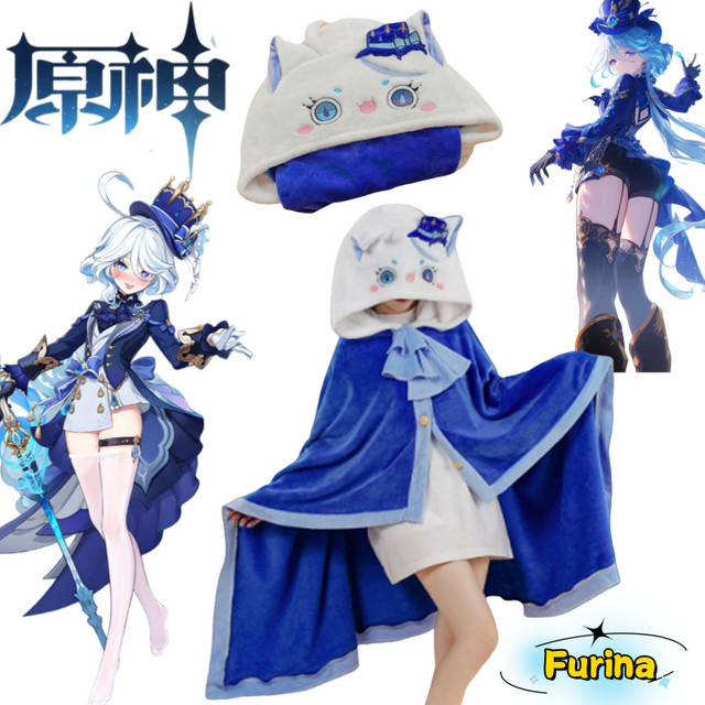 Bandai Genshin Impact Furina Badetuch-Umhang mit Kapuze - Bild 1
