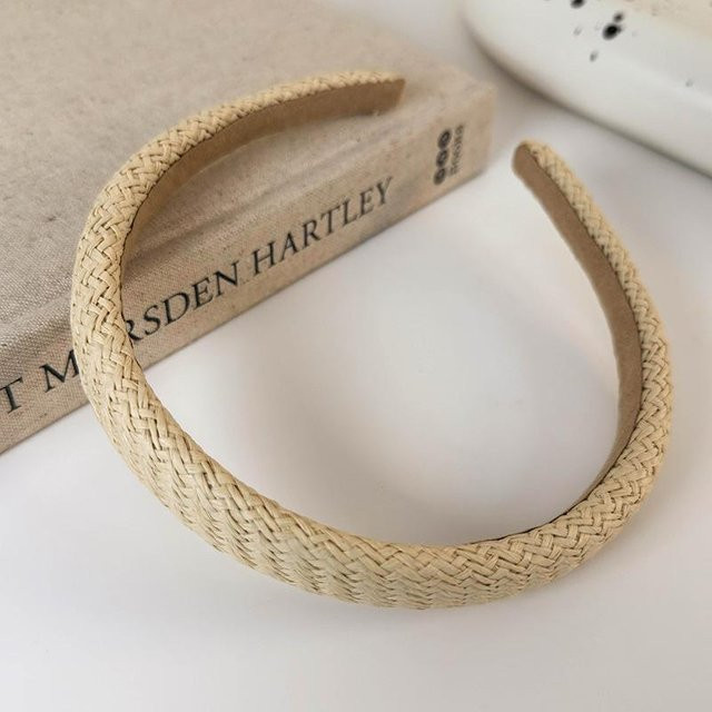 Stirnband Bast, creme, Damen und Mädchen - Bild 1